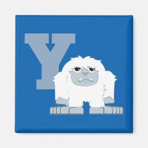 Aimant Y est pour Yeti Cute Cartoon Yeti Monster