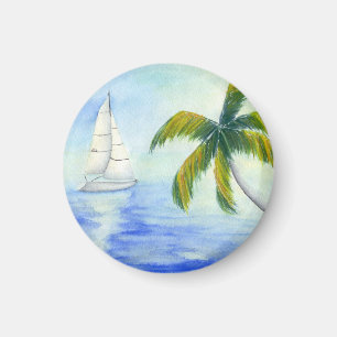 Aimant Yacht sur la mer Palma