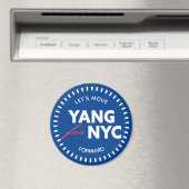 Aimant Yang pour NYC Avançons 46yo Points Bleus (In Situ (Lave-vaisselle))