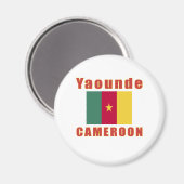 Aimant Yaoundé Cameroun majuscules (Recto/Verso)