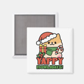 Aimant Yappy Howlidays - Jote Christmas Dog Cartoon (Recto/Verso)