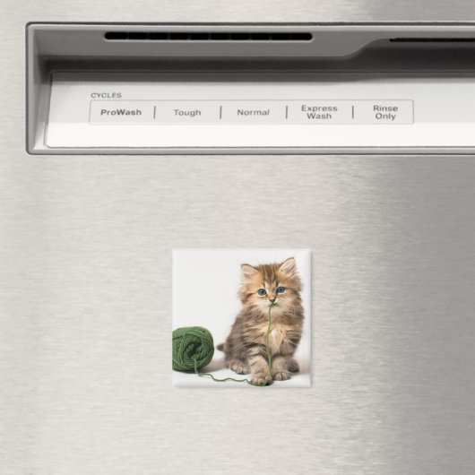 Aimant Yarn vert de Kitten (In Situ (Lave-vaisselle))