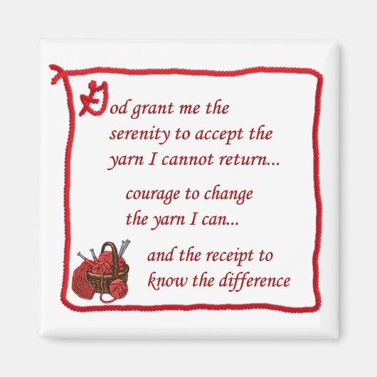 Aimant Yarnaholic (Devant)