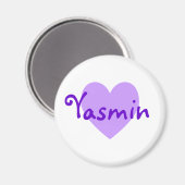 Aimant Yasmin en violet (Recto/Verso)