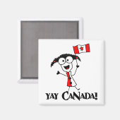 Aimant Yay Canada ! (Recto/Verso)