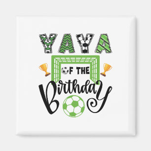 Aimant Yaya du garçon d'anniversaire joueur de football F