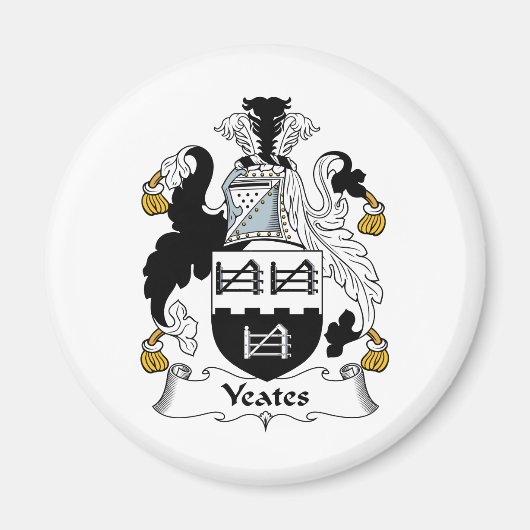 Aimant Yeates Family Crest (Devant)