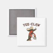 Aimant Yee Claw Funky Crawfish Festival de fruits de mer (Recto/Verso)
