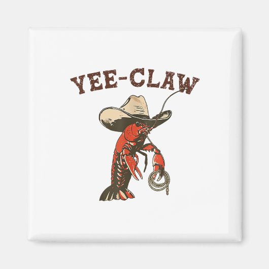 Aimant Yee Claw Funky Crawfish Festival de fruits de mer (Devant)