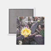 Aimant Yellow cactus (Recto/Verso)