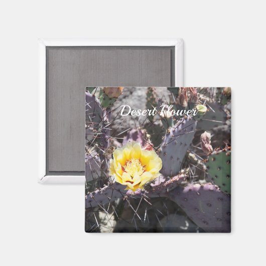 Aimant Yellow cactus (Recto/Verso)