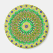 Aimant Yellow flower mandala (Devant)