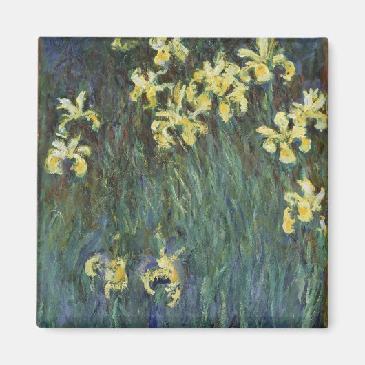 Aimant Yellow Irises par Claude Monet, Art Vintage (Devant)