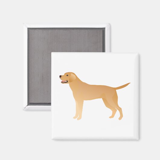 Aimant Yellow Lab (Recto/Verso)