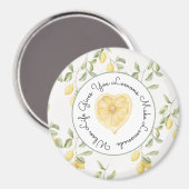 Aimant Yellow Lemons Fruit Lemonade (Recto/Verso)