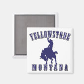 Aimant Yellowstone-Cowboy-Blue (Recto/Verso)