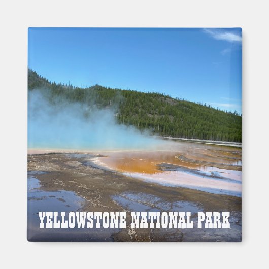 Aimant Yellowstone Grand Prismatic Spring (Devant)