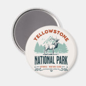 Aimant Yellowstone National Park Cute Landscape (Recto/Verso)