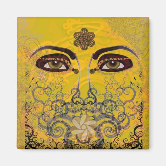 AIMANT YEUX ÂME D'OR (Devant)