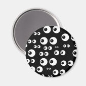 Aimant yeux blancs noirs (Recto/Verso)