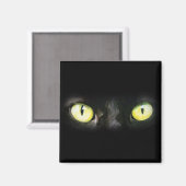 Aimant Yeux de chat, tache noire et jaune (Recto/Verso)