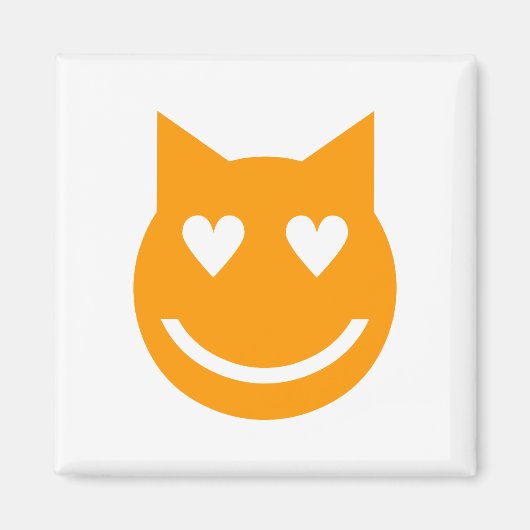 Aimant Yeux en forme de coeur Emoji (Devant)