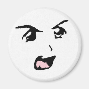 Aimant Yeux fâchés d'Anime