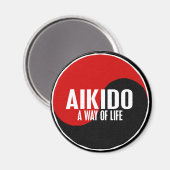 Aimant Yin Yang Aikido 1 (Recto/Verso)