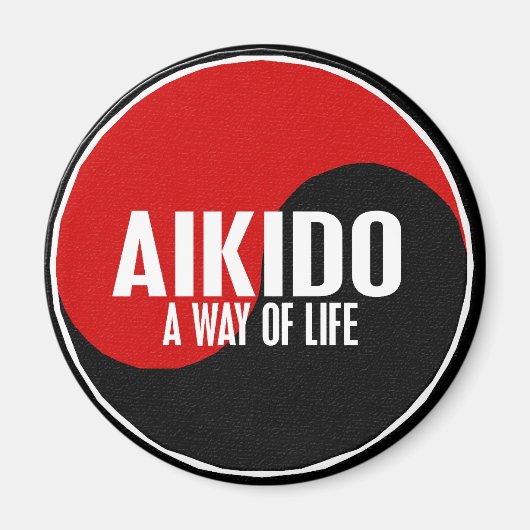 Aimant Yin Yang Aikido 1 (Devant)