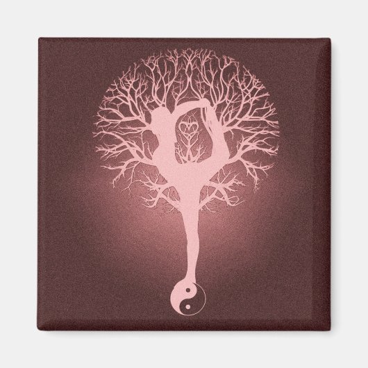 Aimant Yin yang, arbre de vie, yoga, harmonie d'Amelia (Devant)