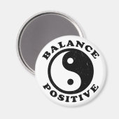 Aimant Yin Yang Balance Positive Zen Life (Recto/Verso)