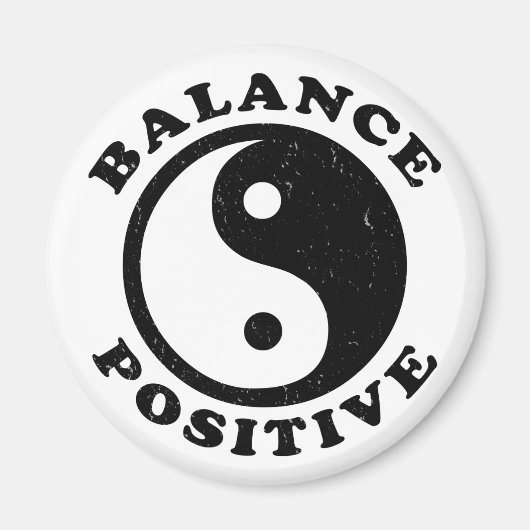 Aimant Yin Yang Balance Positive Zen Life (Devant)