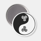 Aimant Yin Yang Celtic Tri Spiral (Recto/Verso)
