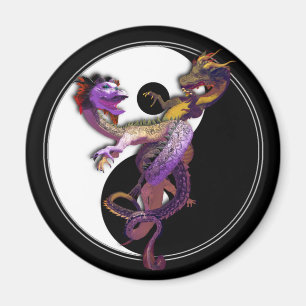 Aimant Yin Yang et les dragons Danse de l'Amour