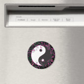 Aimant Yin & Yang Floral Design (In Situ (Lave-vaisselle))