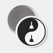 Aimant Yin Yang génie aérospatial (Recto/Verso)