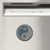 Aimant Yin & Yang / Hearts SILVER (In Situ (Lave-vaisselle))