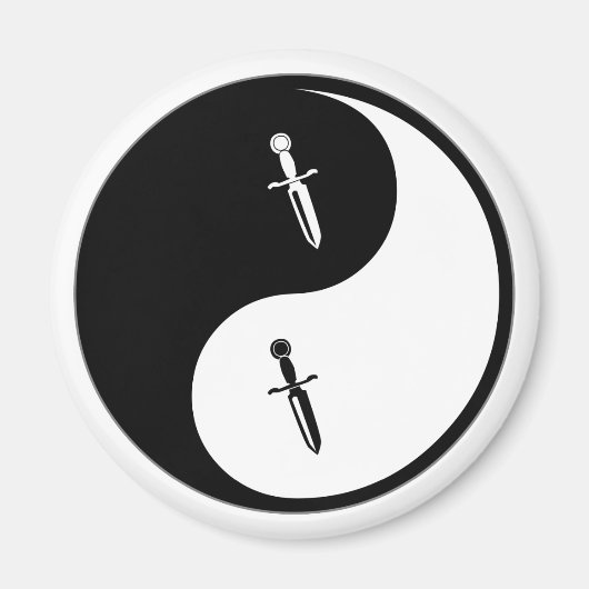 Aimant Yin Yang Knives (Devant)