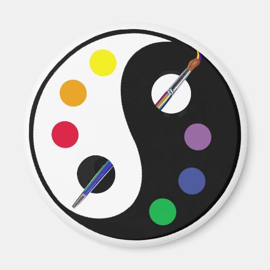 Aimant Yin Yang Palette (Devant)
