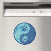 Aimant Yin Yang Paw Blue (In Situ (Lave-vaisselle))