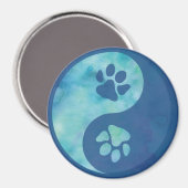Aimant Yin Yang Paw Blue (Recto/Verso)