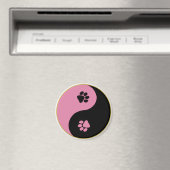 Aimant Yin Yang Paws rose (In Situ (Lave-vaisselle))