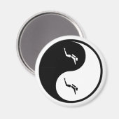 Aimant Yin Yang Plongée Sous-Marine (Recto/Verso)