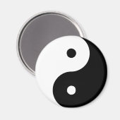 Aimant Yin Yang Ying signe taoïste chinois Taijitu chinoi (Recto/Verso)