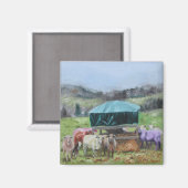 Aimant Ying Yang et l'aimant de la bande (Recto/Verso)