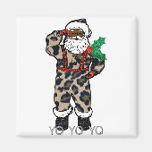 Aimant yo black père Noël (Devant)