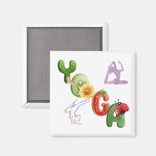 Aimant yoga (Recto/Verso)