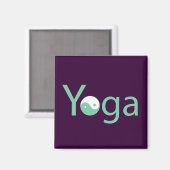 Aimant Yoga avec Yin Yang (Recto/Verso)
