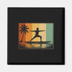 Aimant Yoga de planche de paddle debout pour hommes Surf