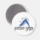 Aimant Yoga de puissance de chien face vers le bas (Recto/Verso)